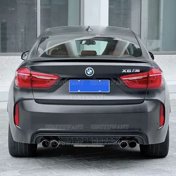 Автомобильный Стайлинг ABS X6 F16 2015-2019 Задний Спойлер Крыла Багажника Для BMW X6 F16 M-Performance Style Изображение 2