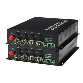 Телепередача 4-канального двунаправленного 3g-sdi видео со сбалансированным аудиовыходом10/100 ethernet bidi contact closurers232 по одному sc-волокну