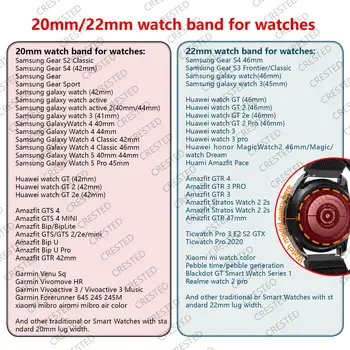 20 мм/22 мм силиконовый ремешок для Samsung Galaxy watch 6/4/5 pro 45 мм 44 мм 40/Active2 группа Huawei GT 2/2e/3 браслет amazfi bip ремешок Изображение 2