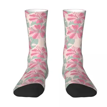 Носки с тропическим цветком, красивый узор, современные чулки, Зимние нескользящие Носки для пары, Мягкий дизайн, Спортивные носки на открытом воздухе Изображение 2