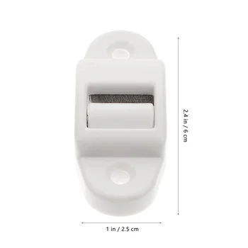 6 шт. Роликовая направляющая для ремня безопасности Пластиковая шторка для ремня безопасности Mini White Изображение 2