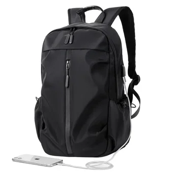 2024 Новый модный черный рюкзак для мальчиков, большая вместительная сумка для отдыха, студенческая сумка для колледжа, которую можно использовать как сумку для ноутбука, школьная сумка Изображение 2
