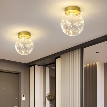 Современный потолочный светильник для коридора, прохода, входной двери, потолочные люстры, лампа для спальни, простой светильник для ночного освещения