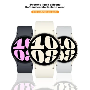 Силиконовый ремешок без зазоров для Samsung Galaxy Watch 6 / 4Classic 43 47 мм 42 46 мм 6 5 4 44/ 40 мм Быстросъемный ремешок для Watch 5 pro 45 мм Изображение 2