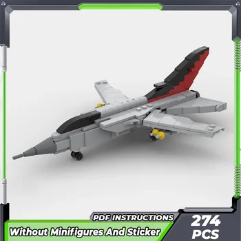 Строительные кирпичи Moc, военный истребитель, модель 1: 72, технология Tornado ADV F.3, Модульные блоки, Подарки, Рождественские игрушки, наборы 