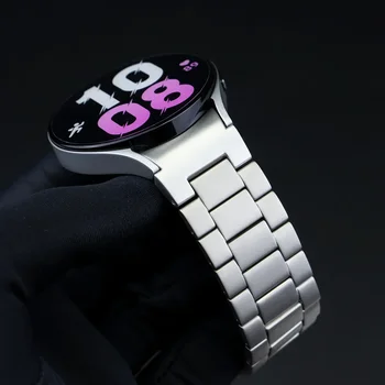 Титановый Ремешок без Зазоров для Samsung Galaxy Watch 6 5 4 40 мм 44 мм Ремешок 6 Classic 43 мм 47 мм Металлический Браслет 5Pro 45 мм Быстроразъемный Изображение 2