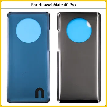 Задняя крышка батарейного отсека Mate40 Pro для Huawei Mate 40 Pro Задняя крышка батарейного отсека Задняя дверь 3D Стеклянная панель Корпус батарейного отсека Заменить Изображение 2