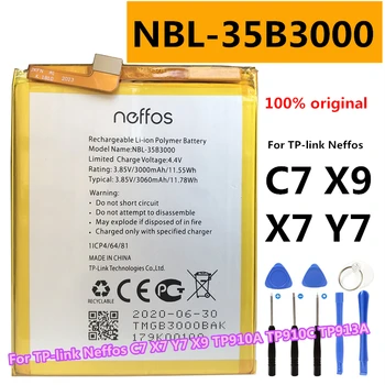 Оригинальный аккумулятор NBL-35B3000 3000 мАч для мобильного телефона TP-link Neffos C7 Y7 X9 TP910A TP910C TP913A