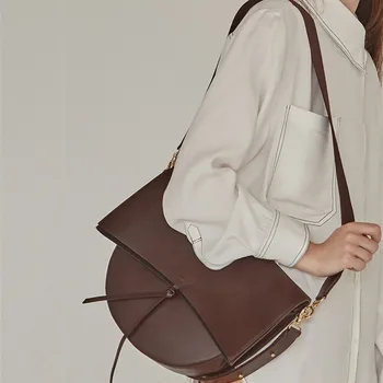 Роскошная женская сумка-тоут в стиле ретро, модные женские дизайнерские сумки нового качества из искусственной кожи, повседневная универсальная сумка-мессенджер на плечо Изображение 2