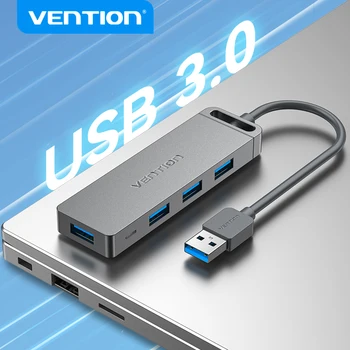 Vention USB C Концентратор Высокоскоростной 4 Порта Multi Type C к USB 3.0 Концентратор-Разветвитель Адаптер для MacBook Pro iPad Pro Xiaomi Lenovo USB Hub