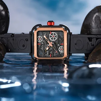 Люксовый бренд ONOLA Автоматические часы Мужская мода Деловые Повседневные Автоматические водонепроницаемые часы Механические Мужские Часы 2023 Изображение 2