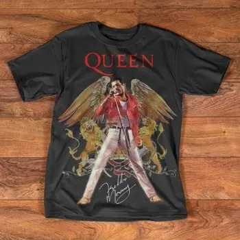 Футболка Queen Freddie Mercury Queen Mercury Черная Хлопковая Мужская Размер S-3Xl 2018 Новая Повседневная Футболка С Коротким Рукавом Tee