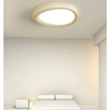 Современный французский белый / зеленый / оранжевый дополнительный потолочный светильник для гостиной, столовой, спальни, светодиодный потолочный светильник из смолы Изображение 2