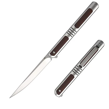 Высококачественный флиппер-нож из стали D2, Складной карманный нож с шарикоподшипником, тактические ножи Camp EDC, Многофункциональный инструмент Изображение 2