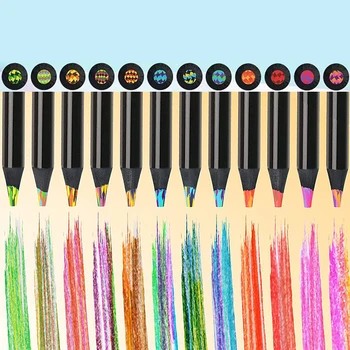 8 Цветов градиентного радужного карандаша для рисования цветными набросками в случайном порядке Изображение 2