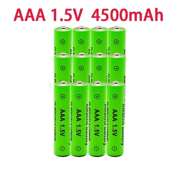 1-20Pcs1.5V AAA Battery4500mAh Аккумуляторная батарея NI-MH 1.5 v aaa Батареи для часов, мышей, компьютеров, игрушек и так далее + Бесплатная доставка Изображение 2