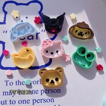 Сделай сам Мультфильм Kuromi Cinnamoroll Hello kitty С капающим клеем, песочная форма, Мультяшные силиконовые формы, изготовленные своими руками, сменные игрушки Изображение 2