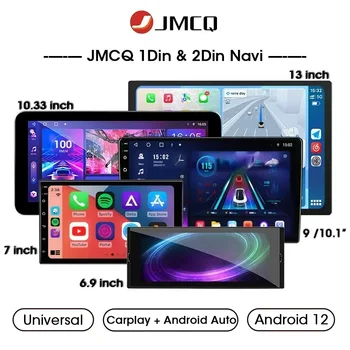 JMCQ Android12 2Din 6,9 7 9 10 13 Дюймов Автомобильный Мультимедийный Видеоплеер Стерео Радио Для Tesla Style Nissan Hyundai Kia Toyota Honda