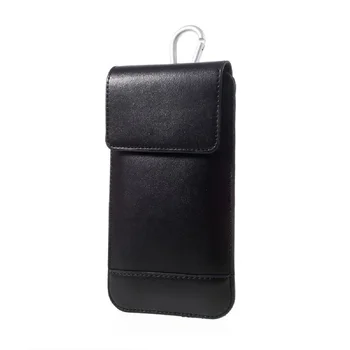 для Mi Redmi A2 (2023) Чехол для ремня с вертикальным двойным карманом - черный