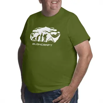 Футболки Bushcraft Survival Hammocking Evolution для мужчин, футболки для кемпинга, горных путешествий, футболки Wild Big Tall, футболки оверсайз 5XL 6XL Изображение 2