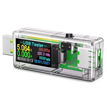 Цельнометаллический мультиметр-тестер с цветным дисплеем IPS, цифровой мультиметр для контроля напряжения и тока