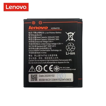 100% Оригинал для Lenovo 2050 мАч BL253 Литий-ионный аккумулятор Замена для Для Lenovo A2010 A2580 A1000 A1000m Смарт-мобильный Телефон Изображение 2