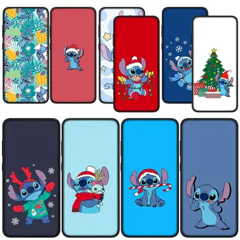 Красный Чехол для Телефона Merry Christmas Lilo Stitch Cover для Xiaomi Redmi Note 11 10 9 8 Pro 9S 10S 11S 10A 9A 8A 10C 9C NFC 9T Корпус