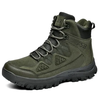 2024 Мужские тактические военные ботинки, походная обувь, уличные ботинки, военная водонепроницаемая рабочая обувь для пустыни, 2024 г.