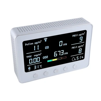 PT02 Plus Wifi Монитор Качества воздуха Обнаруживает Пыльцу TVOC CO CO2 PM2.5 1,0 Temp RH Iot Контроллер RS485 Регистратор данных
