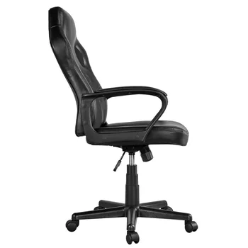 Регулируемый Поворотный офисный стул из искусственной искусственной кожи Изображение 2