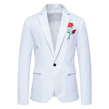 Высококачественный блейзер мужской в британском стиле, элегантная мода, банкетный деловой свадебный костюм высокого класса, свободный пиджак, платье для хозяина