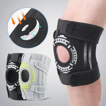 Наколенник, повышающий давление, Износостойкий, поддерживающий артрит коленной чашечки, бандаж для коленной чашечки, защита колена для футбола Изображение 2