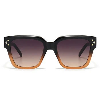 Peekaboo женские солнцезащитные очки в большой оправе ретро женские коричневые черные квадратные солнцезащитные очки для мужчин uv400 мужские горячие продажи дропшиппинг Изображение 2