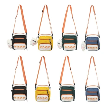 Женская холщовая сумка через плечо M6CC, повседневная модная сумка через плечо для путешествий и повседневного использования