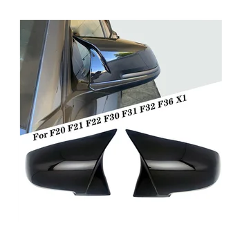 Автомобильная Глянцевая Черная Крышка Бокового Зеркала Заднего Вида для M2 F30 F20 I3 X1 Крышки Боковых Дверей Заднего Вида Изображение 2