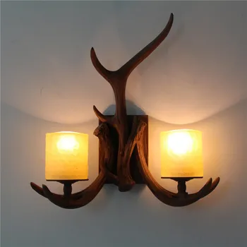 WPD Modern Antlers Настенное бра, Креативная Прикроватная Светодиодная лампа для дома, гостиной, спальни, декора крыльца. Изображение 2