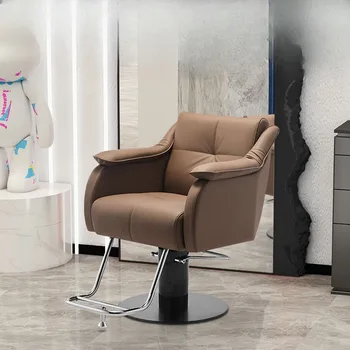 Парикмахерские кресла с откидной спинкой, Парикмахерский Металлический Профессиональный табурет, туалетный столик, Парикмахерское кресло для ухода за лицом, Оборудование для салона Silla De Barbero