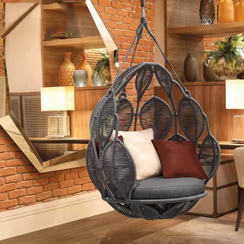 Подвесная корзина балконный подвесной стул бытовой ротанговый стул в помещении для гостиной взрослые качели птичье гнездо ленивый подвесной стул качалка