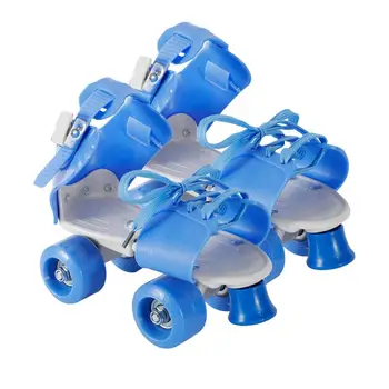 Детские коньки для мальчиков и девочек, детские Роликовые коньки, обувь для катания на коньках, Раздвижные Регулируемые квадроциклы, 4 колеса, 2 ряда, развлечения на свежем воздухе