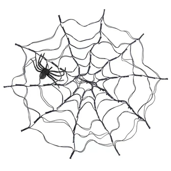 Световое украшение в виде паутины на Хэллоуин для праздника, пугающий реалистичный декор для освещения, Подвесной декор Для обустройства сцены