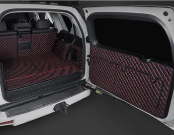 Высочайшее качество! Специальные коврики для багажника автомобиля + коврик для задней двери для Toyota Land Cruiser Prado 150 7 мест, ковры для багажника грузового лайнера 2022-2010