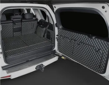 Высочайшее качество! Специальные коврики для багажника автомобиля + коврик для задней двери для Toyota Land Cruiser Prado 150 7 мест, ковры для багажника грузового лайнера 2022-2010 Изображение 2