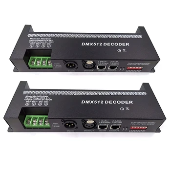 ABGZ-2X 30-канальный RGB DMX512 Декодер Светодиодной Ленты Контроллер 60A DMX Диммер PWM Драйвер Вход DC9-24V 30CH