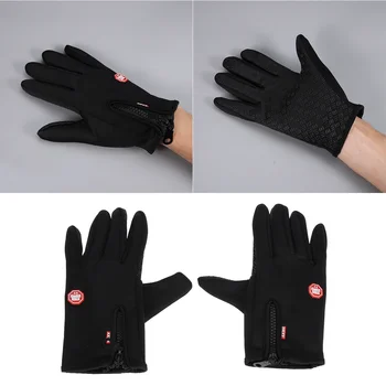 Варежки для взрослых Ветрозащитная перчатка Лыжные перчатки для взрослых для бега на открытом воздухе Теплые зимние перчатки с флисовой подкладкой