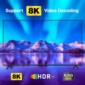 Для H96 MAX M1 Smart TV Box 4 ГБ + 32 ГБ Rockchip 3528 Android 13 4K BT 4.0 Медиаплеер Телеприставка Изображение 2