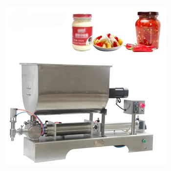Производство, Прямые продажи, Коммерческая Профессиональная машина для розлива соуса U-образной формы, смешивание и упаковка медового соуса для салата