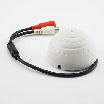 Микрофон для видеонаблюдения Аудио Звук разветвитель питания постоянного тока от 1 до 2-х полосный разъем RCA для мониторинга камеры видеонаблюдения Изображение 2