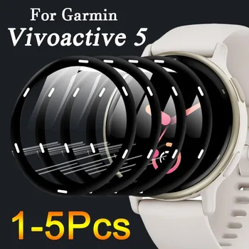 Мягкая Защитная пленка с полным покрытием для Garmin Vivoactive 5 Screen Protector HD Прозрачная Изогнутая крышка часов Garmin Vivoactive5