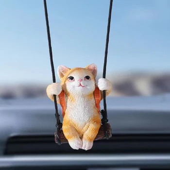 Новая автоматическая застежка и зажим для ароматерапии автомобиля, подвеска в виде кошки для зеркала заднего вида Изображение 2