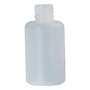 50шт 60 мл Маленькие пластиковые бутылки Пустой флакон с реагентом с маленьким горлышком Дорожный лабораторный химический контейнер для жидких лекарств